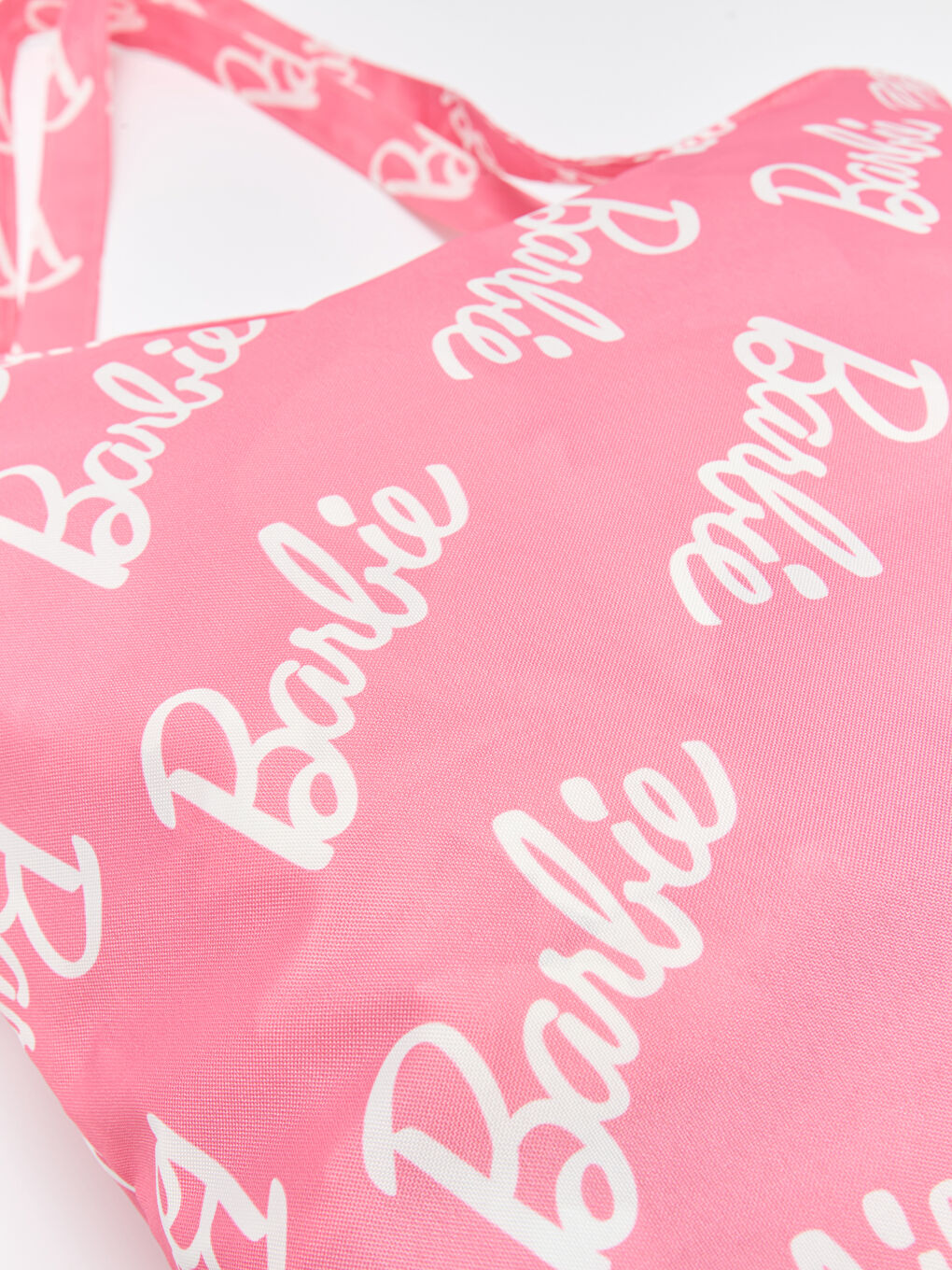 Pembe Barbie Baskılı Kadın Plaj Çantası-3