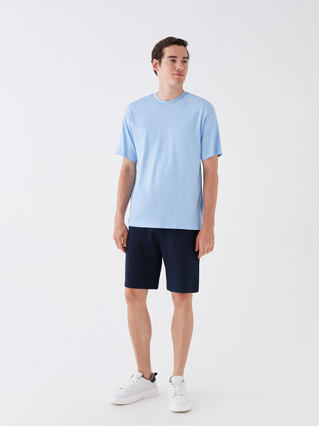 Slim Fit Binding Detail Men's Shorts -S3L621Z8-J2Y