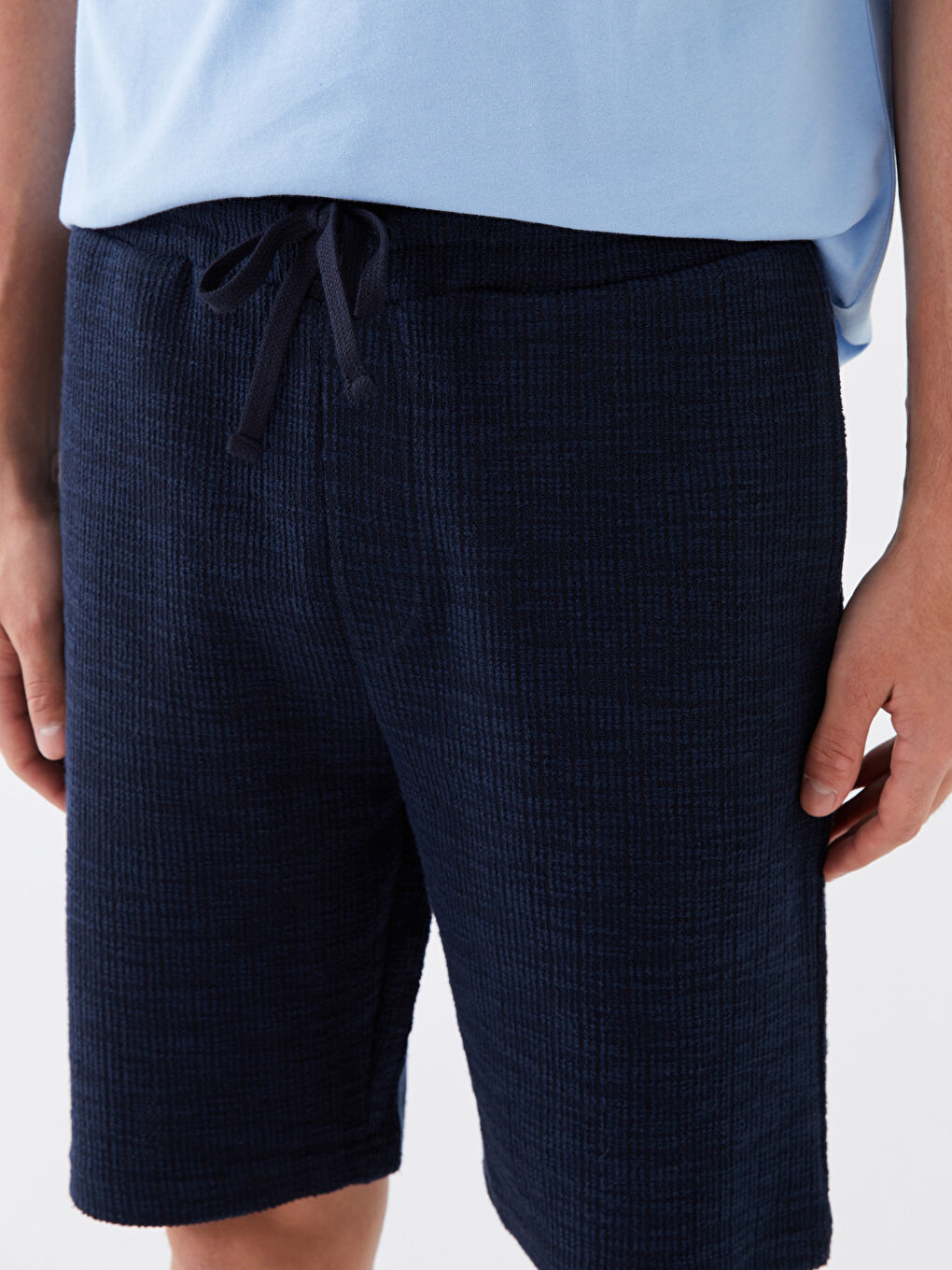 Slim Fit Binding Detail Men's Shorts -S3L621Z8-J2Y