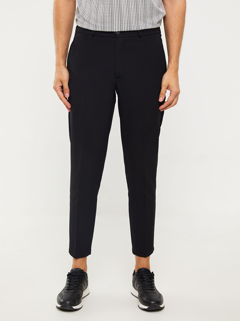 Siyah Slim Fit Erkek Pantolon-1