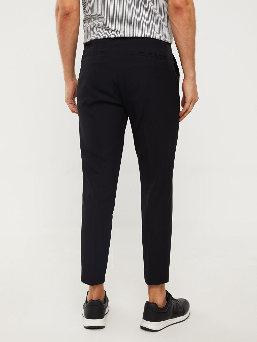 Siyah Slim Fit Erkek Pantolon-4