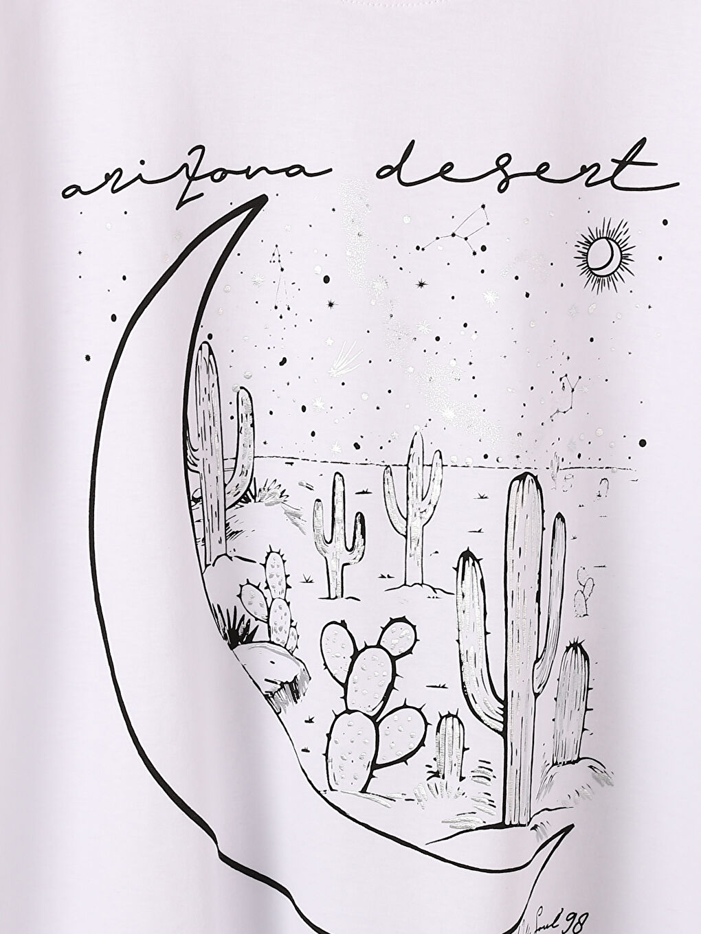 Crew Neck Printed Short Sleeve Women's T-Shirt-1