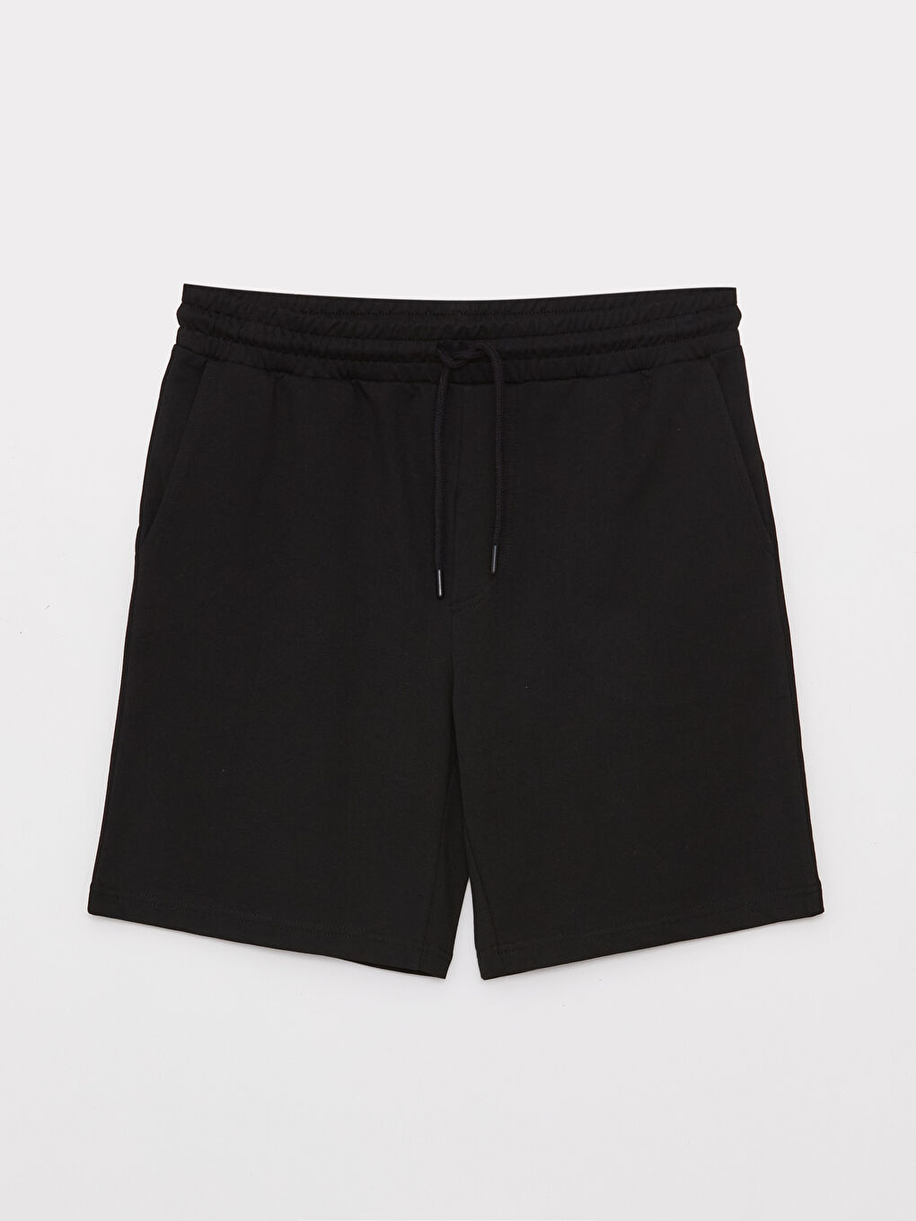 Siyah Standart Kalıp Erkek Şort-4