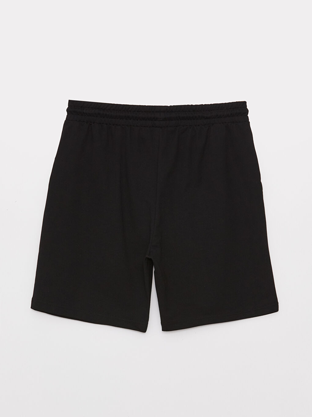 Siyah Standart Kalıp Erkek Şort-5