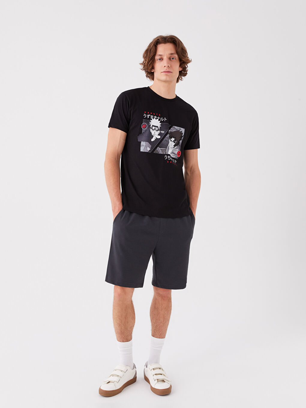 Antrasit Standart Kalıp Erkek Şort