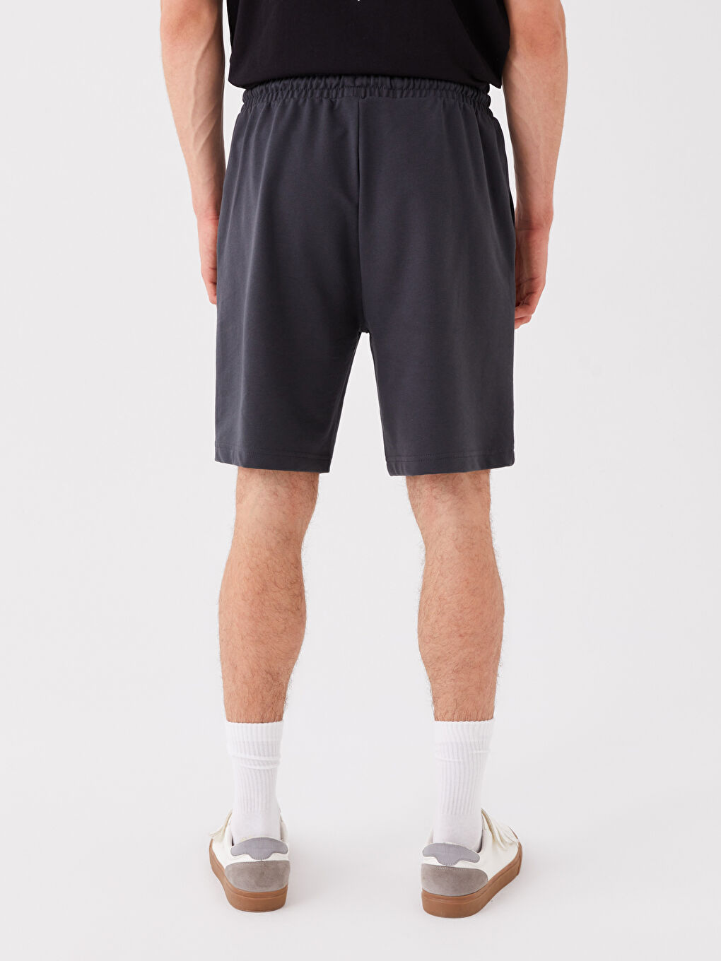 Antrasit Standart Kalıp Erkek Şort-3