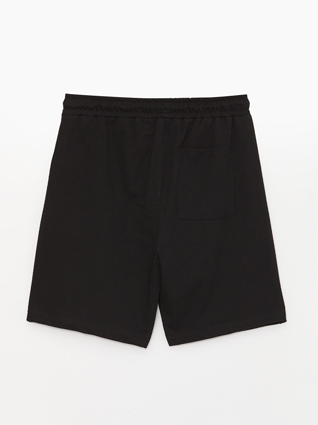 Siyah Standart Kalıp Erkek Bermuda Şort-6