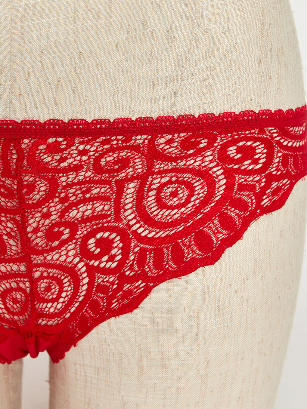Kırmızı Dantelli Sütyen Takım-2