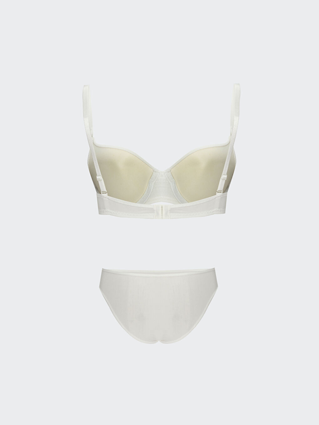 Ekru Mikro Fiber Kadın İç Çamaşır Takım-1