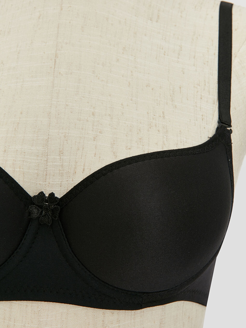 Siyah Mikro Fiber Kadın İç Çamaşır Takım-2