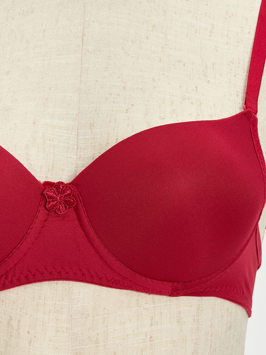 Bordo Mikro Fiber Kadın İç Çamaşır Takım-2