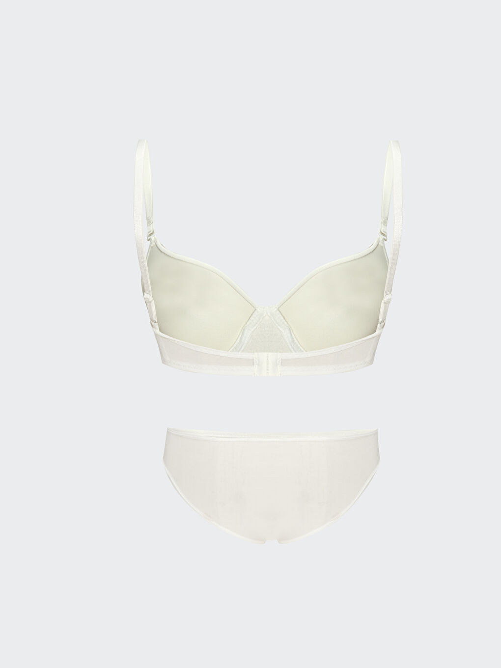 Ekru Mikro Fiber Kadın İç Çamaşır Takım-1