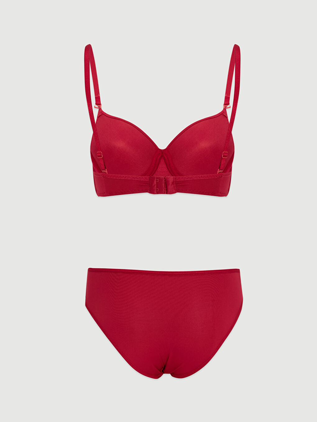 Bordo Mikro Fiber Kadın İç Çamaşır Takım-1