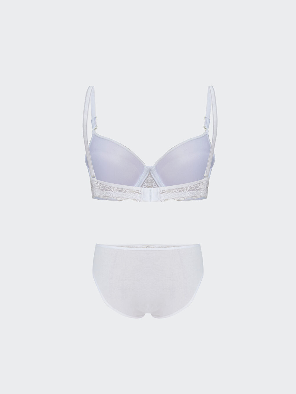 Beyaz Dantelli Kadın İç Çamaşır Takım-1