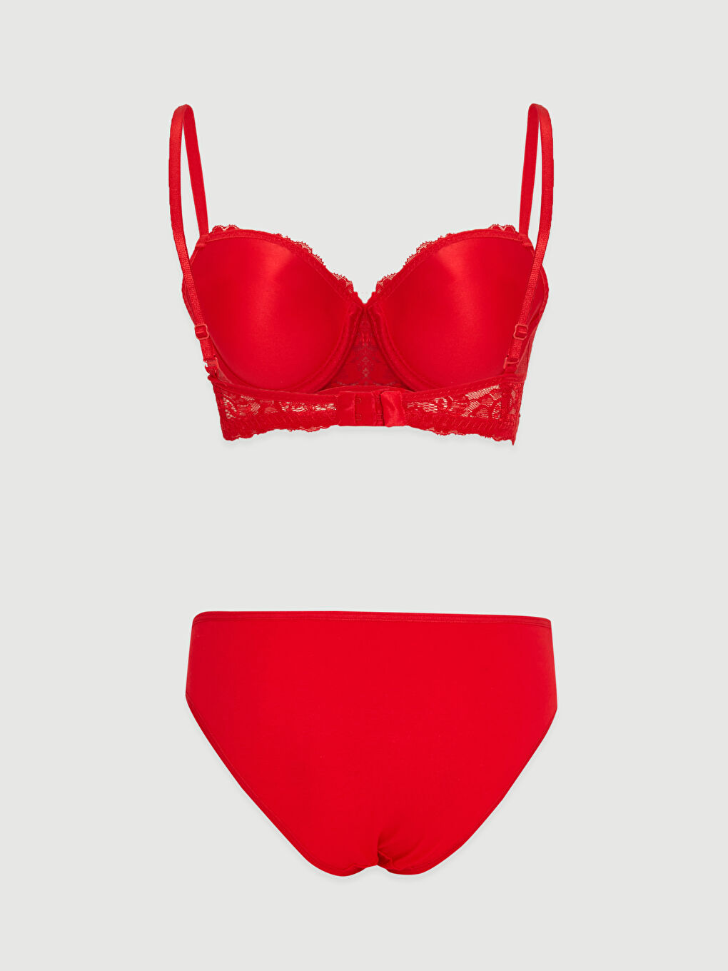 Kırmızı Dantelli İç Çamaşır Takım-1