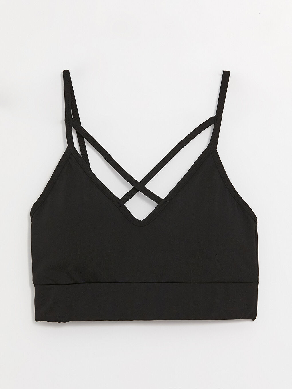 Siyah Askılı V Yaka Kadın Büstiyer