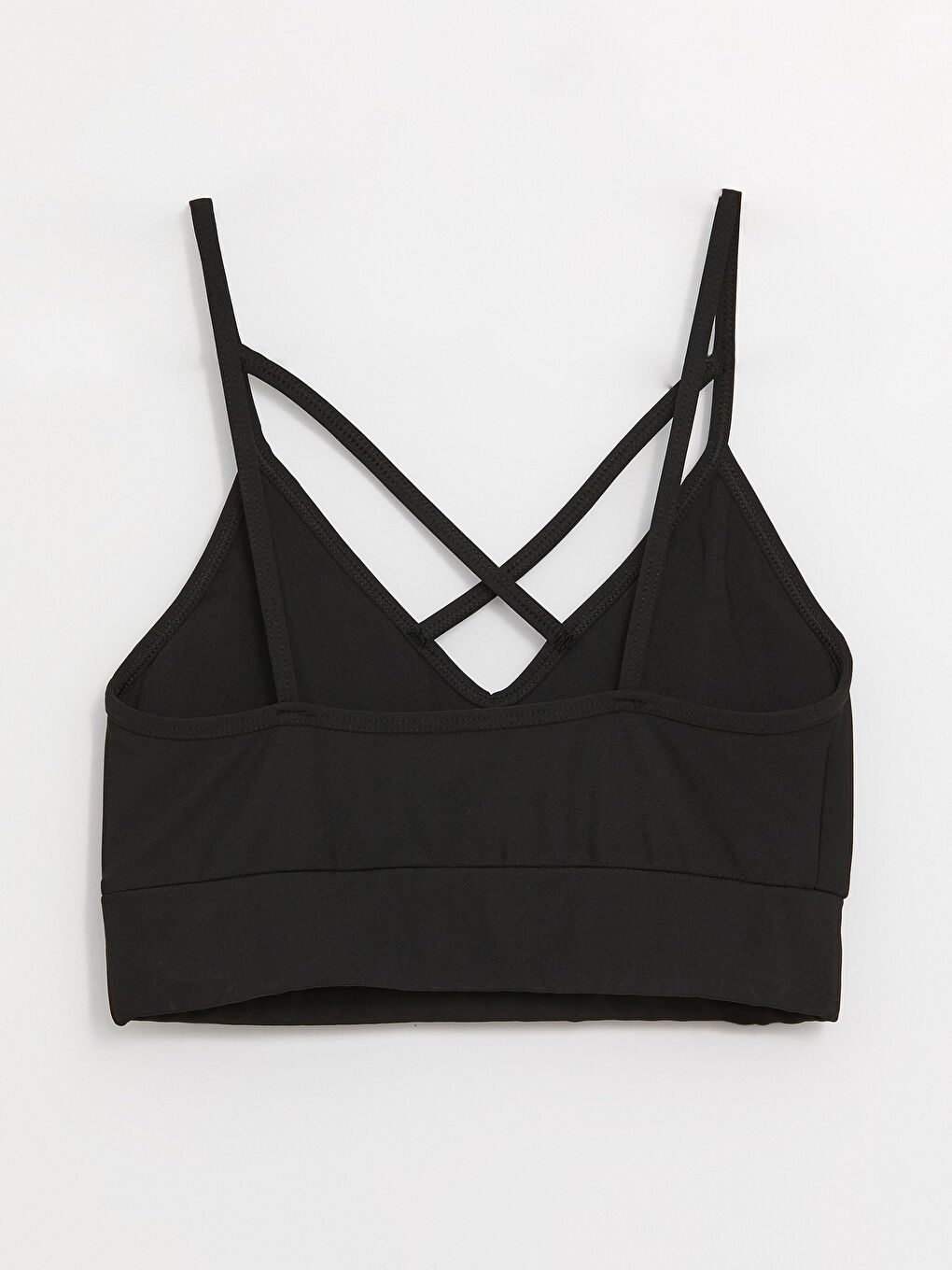 Siyah Askılı V Yaka Kadın Büstiyer-1