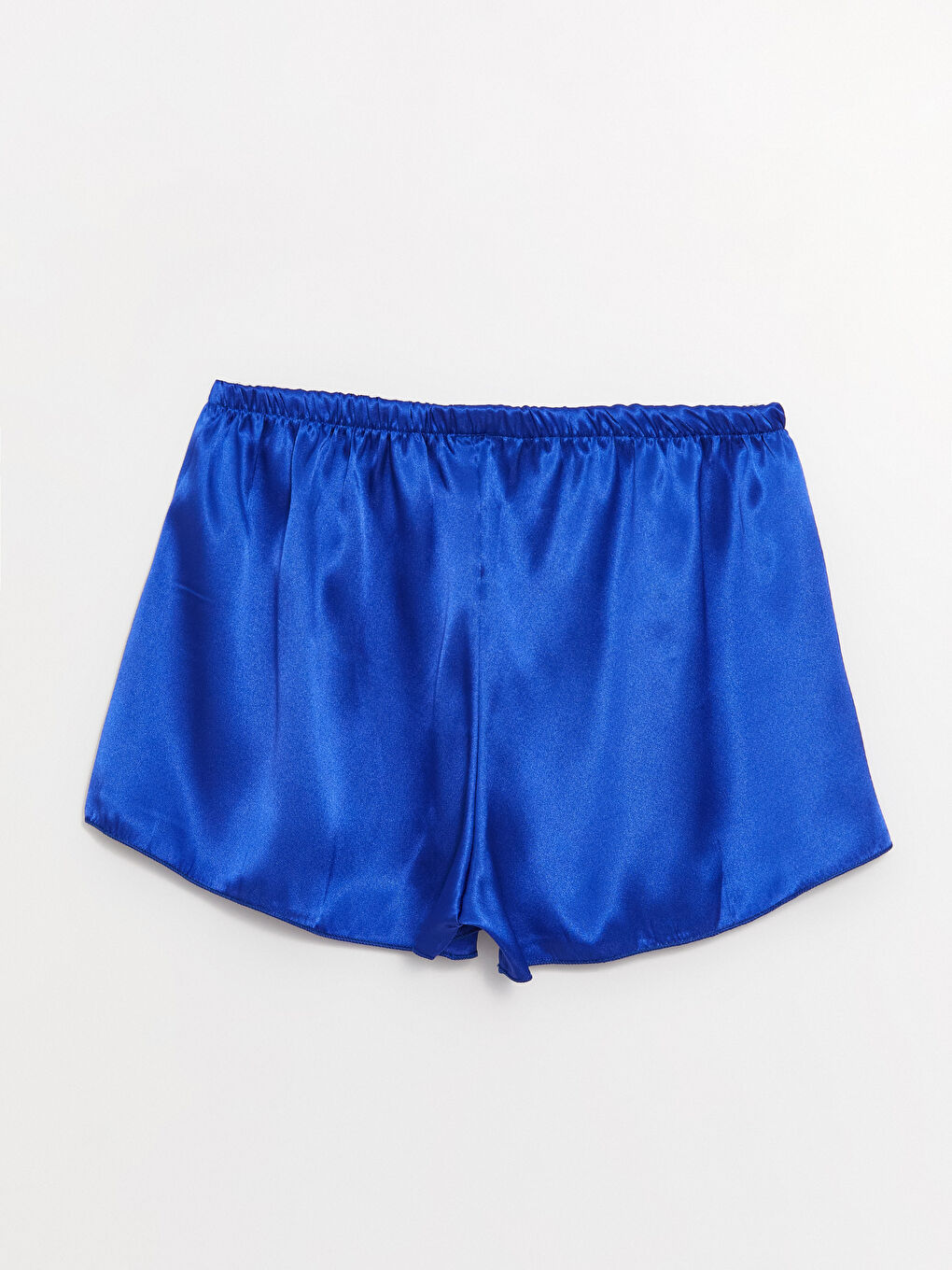 Mavi Askılı Saten Kadın Pijama Takımı-4