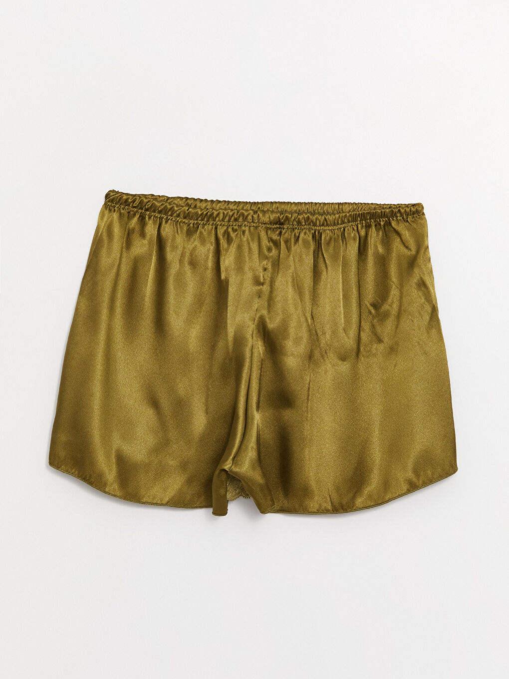 Haki Askılı Saten Kadın Pijama Takımı-4