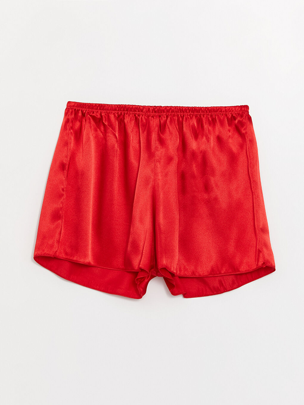 Kırmızı Askılı Saten Kadın Pijama Takımı-3