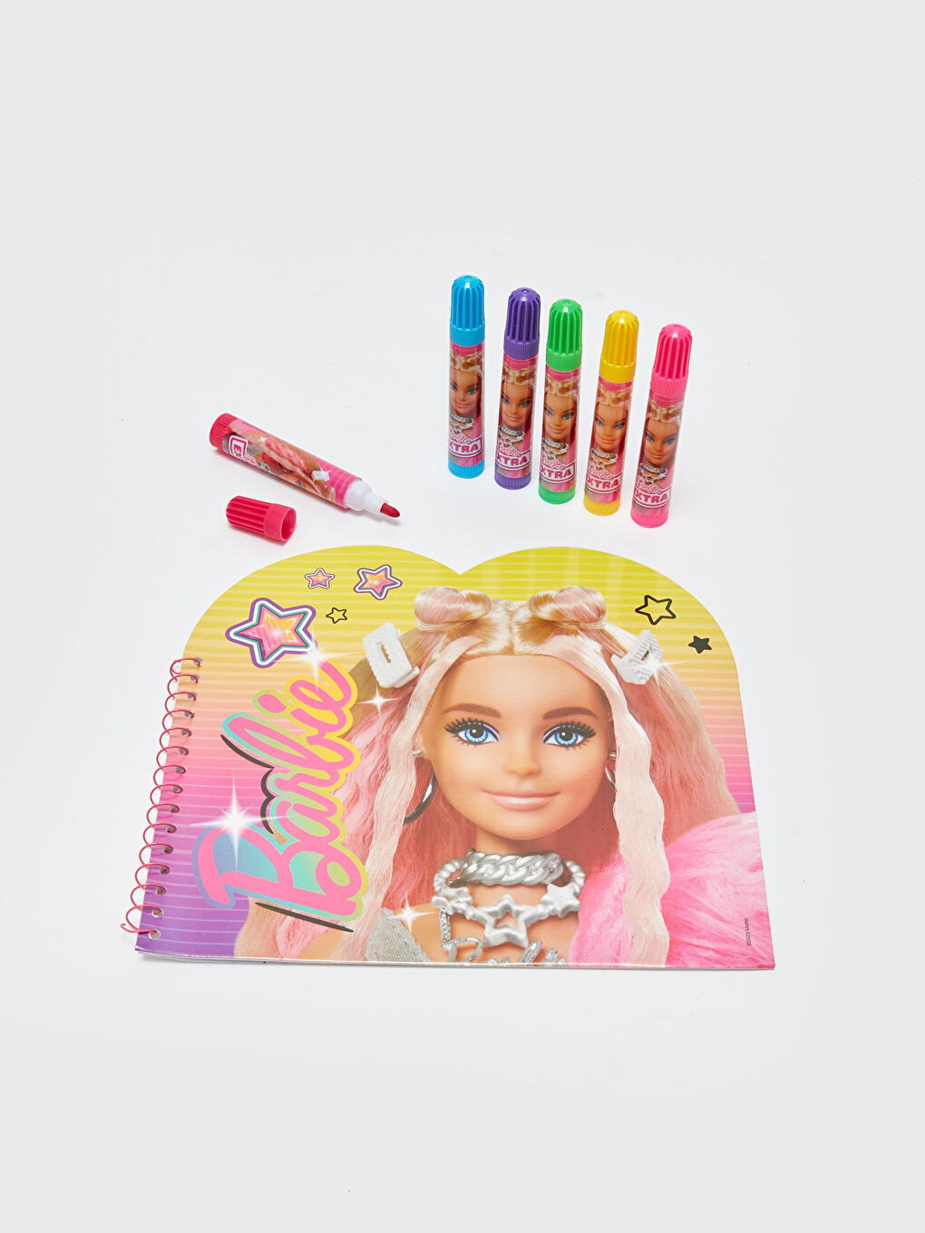 Kız Çocuk Barbie Lisanslı Boyama Seti-1