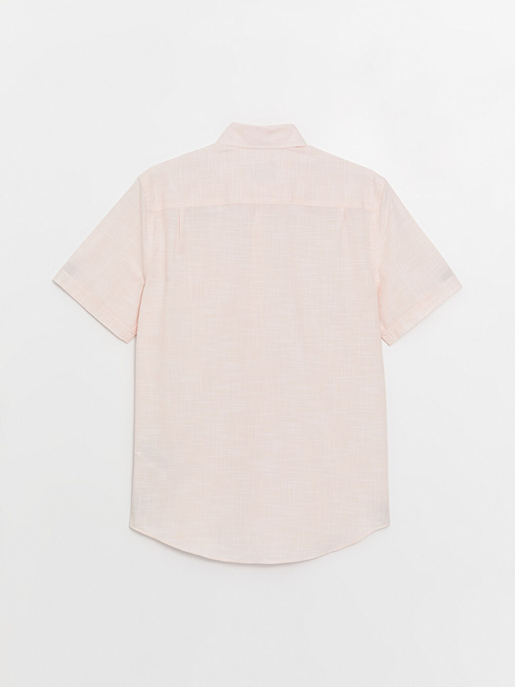 Pembe Regular Fit Kısa Kollu Erkek Gömlek-6