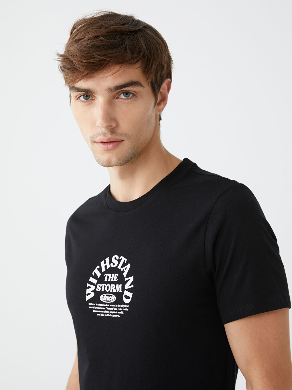 Crew Neck Short Sleeve Printed Men's T-shirt -S3L867Z8-CVL