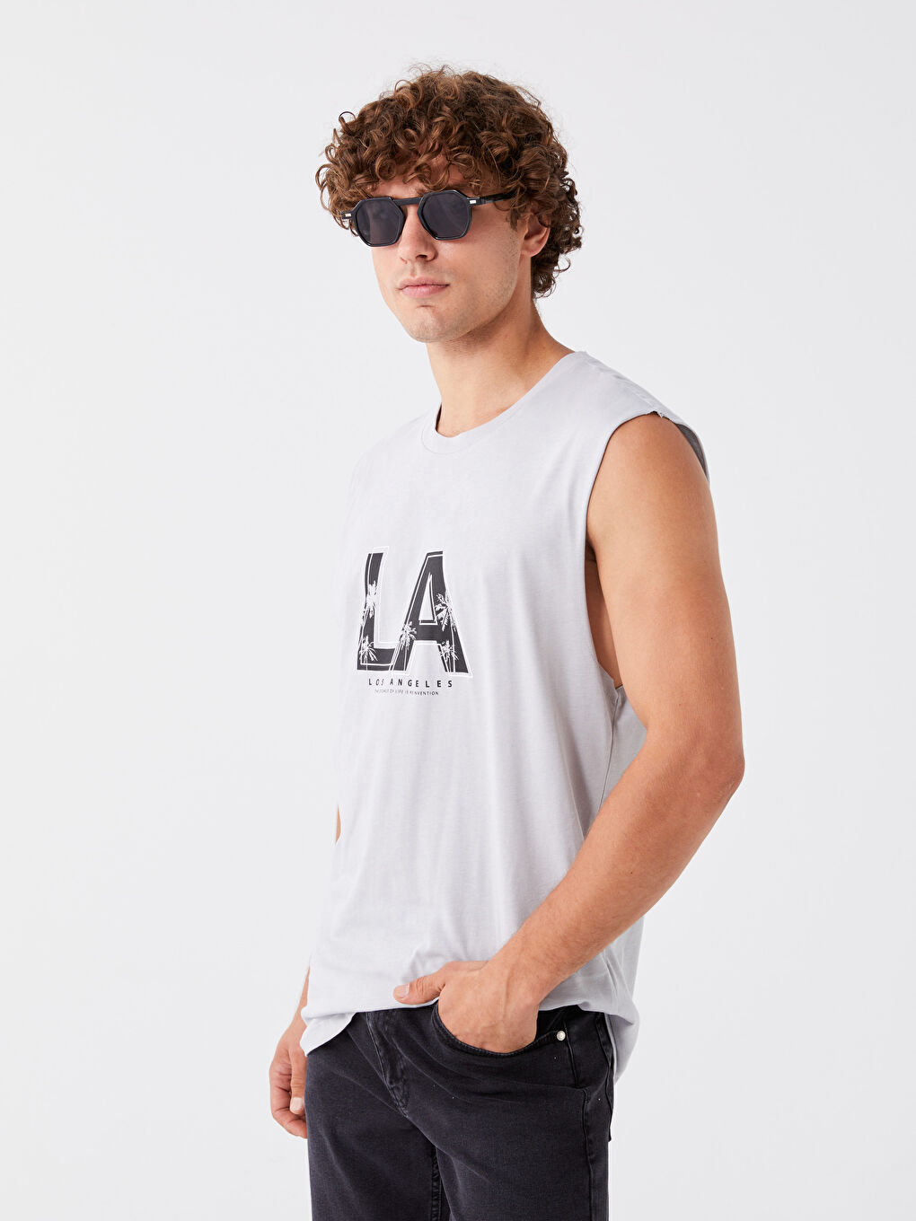 تانك توب رمادي رجل -S3L870Z8-FLG