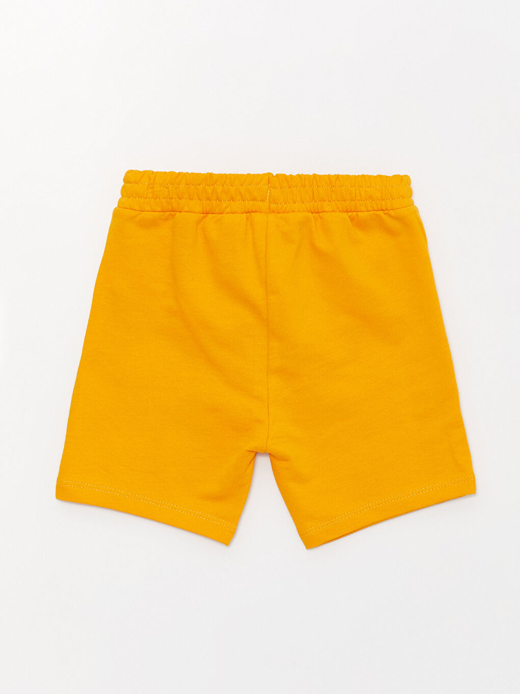 Ekru Bisiklet Yaka Kısa Kollu Baskılı Erkek Bebek Tişört ve Şort 2'li Takım-4