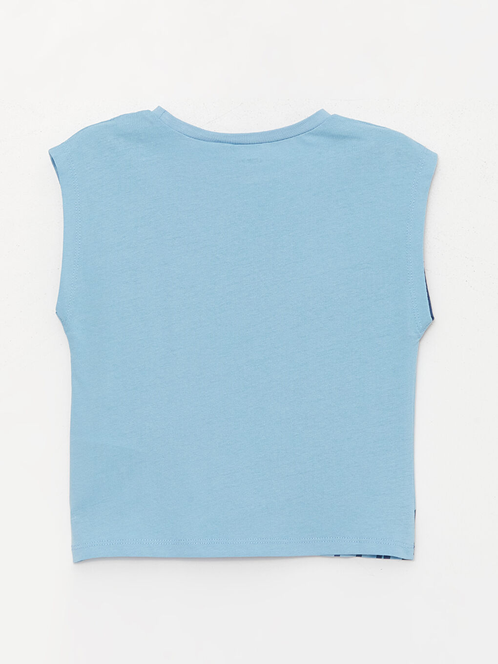 Mavi Mickey Mouse Baskılı Erkek Bebek Atlet-1