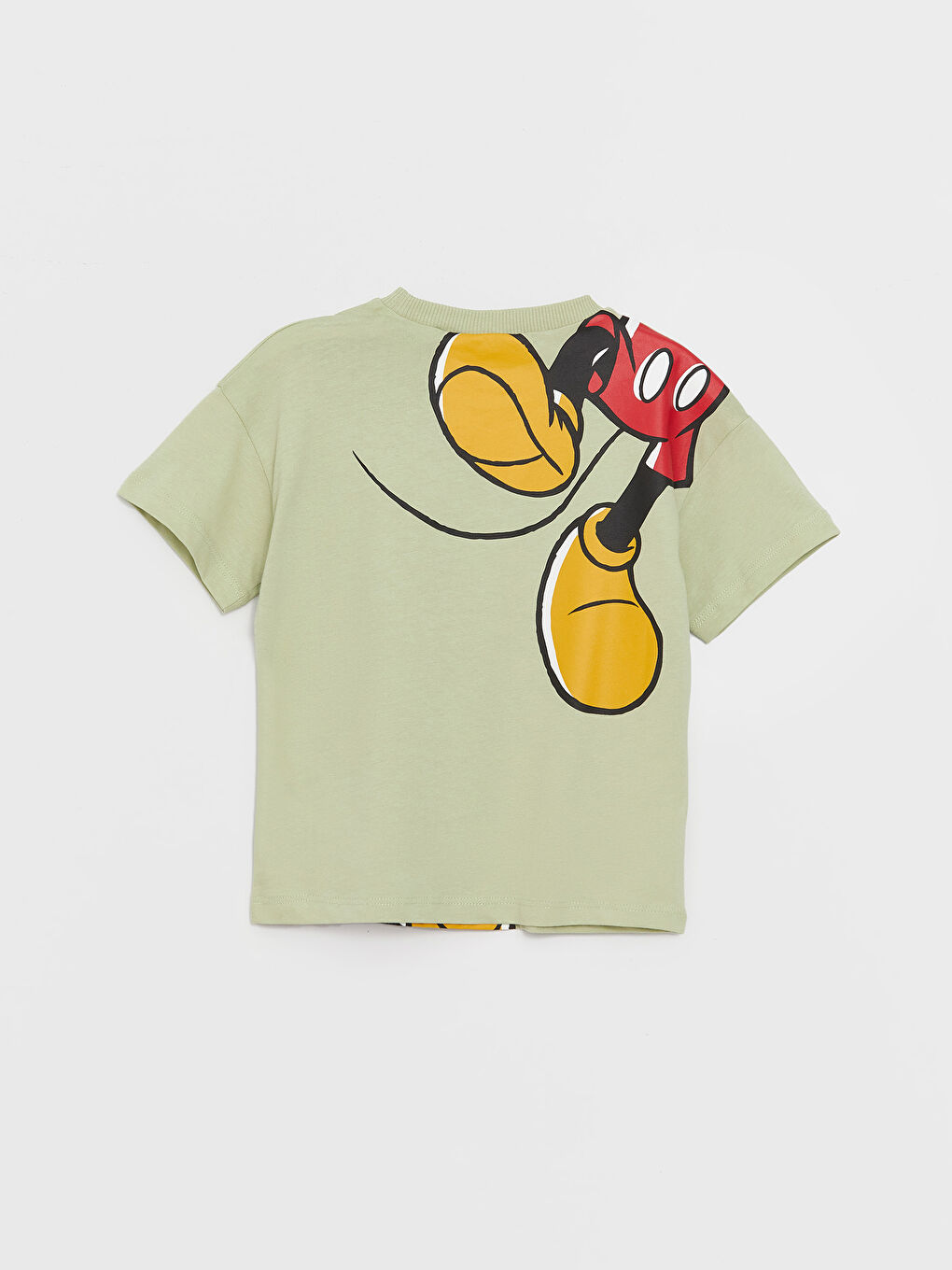 تیشێرت قۆڵ كورت یه‌خه‌ خڕ چاپکراوی Mickey Mouse بۆ منداڵانی کوڕ-1