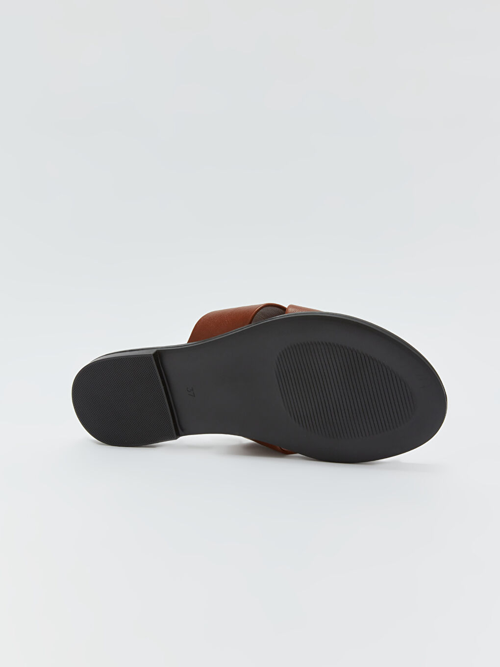 Kahverengi Çapraz Bantlı Kadın Ev Terliği-3