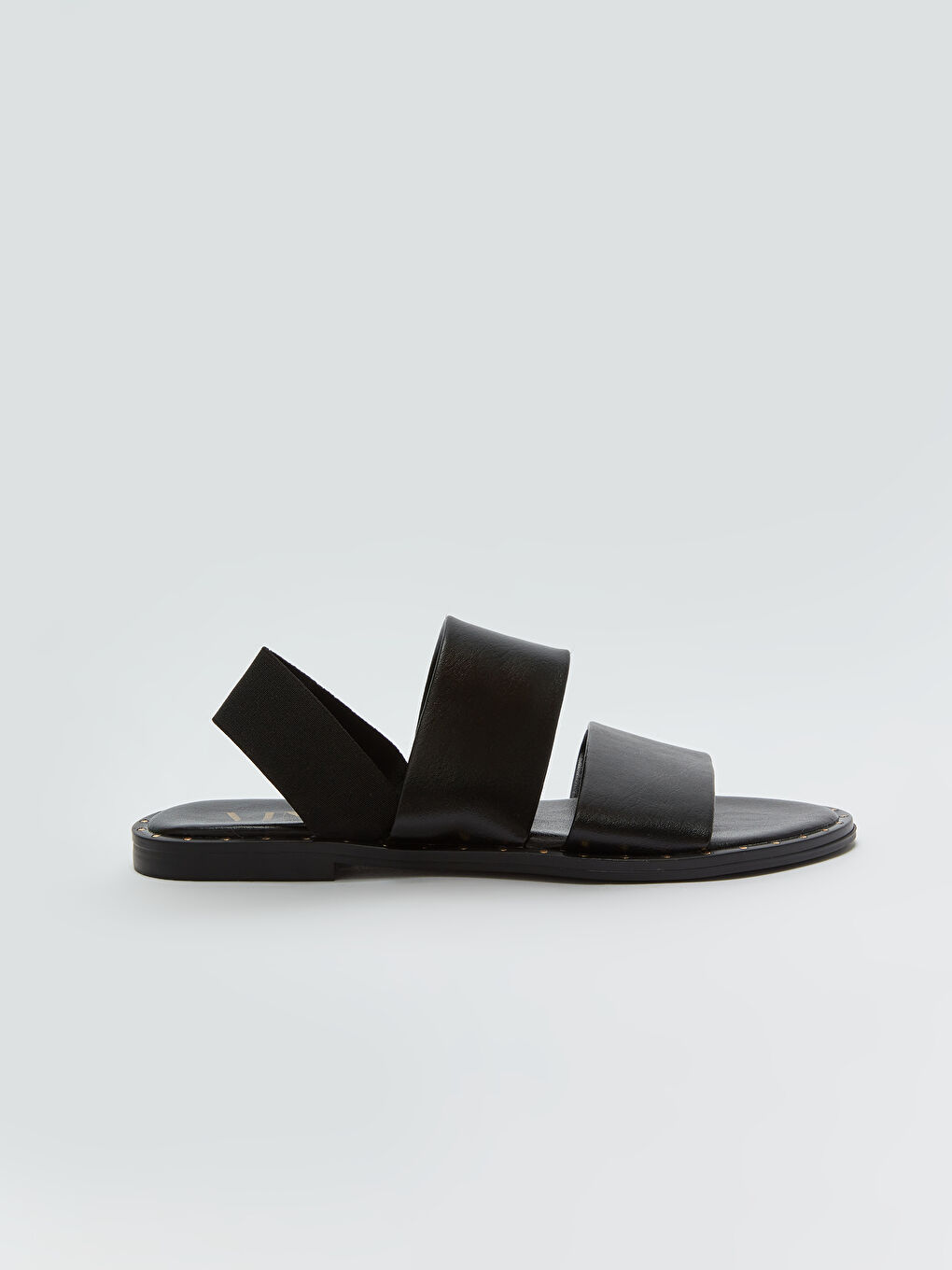 Siyah Çift Bantlı Kadın Sandalet-1