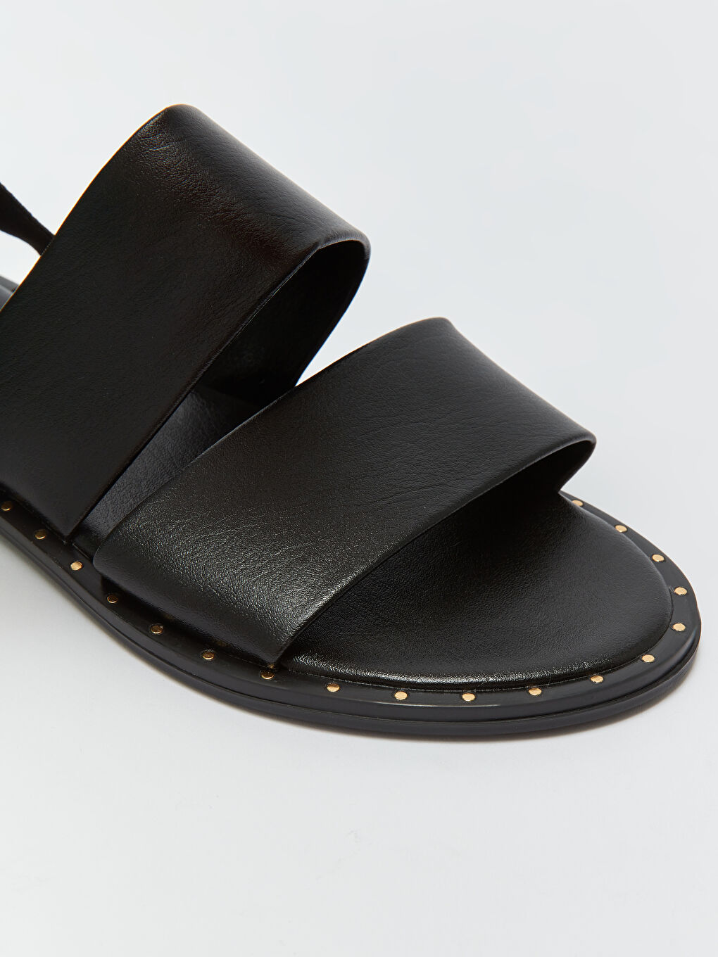 Siyah Çift Bantlı Kadın Sandalet-2