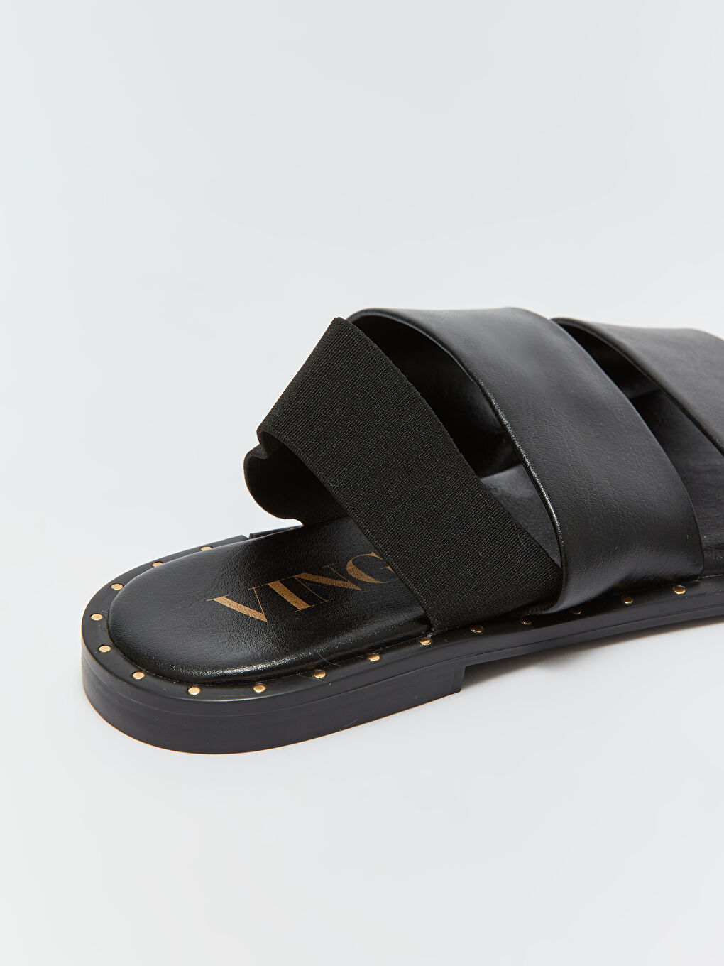 Siyah Çift Bantlı Kadın Sandalet-3