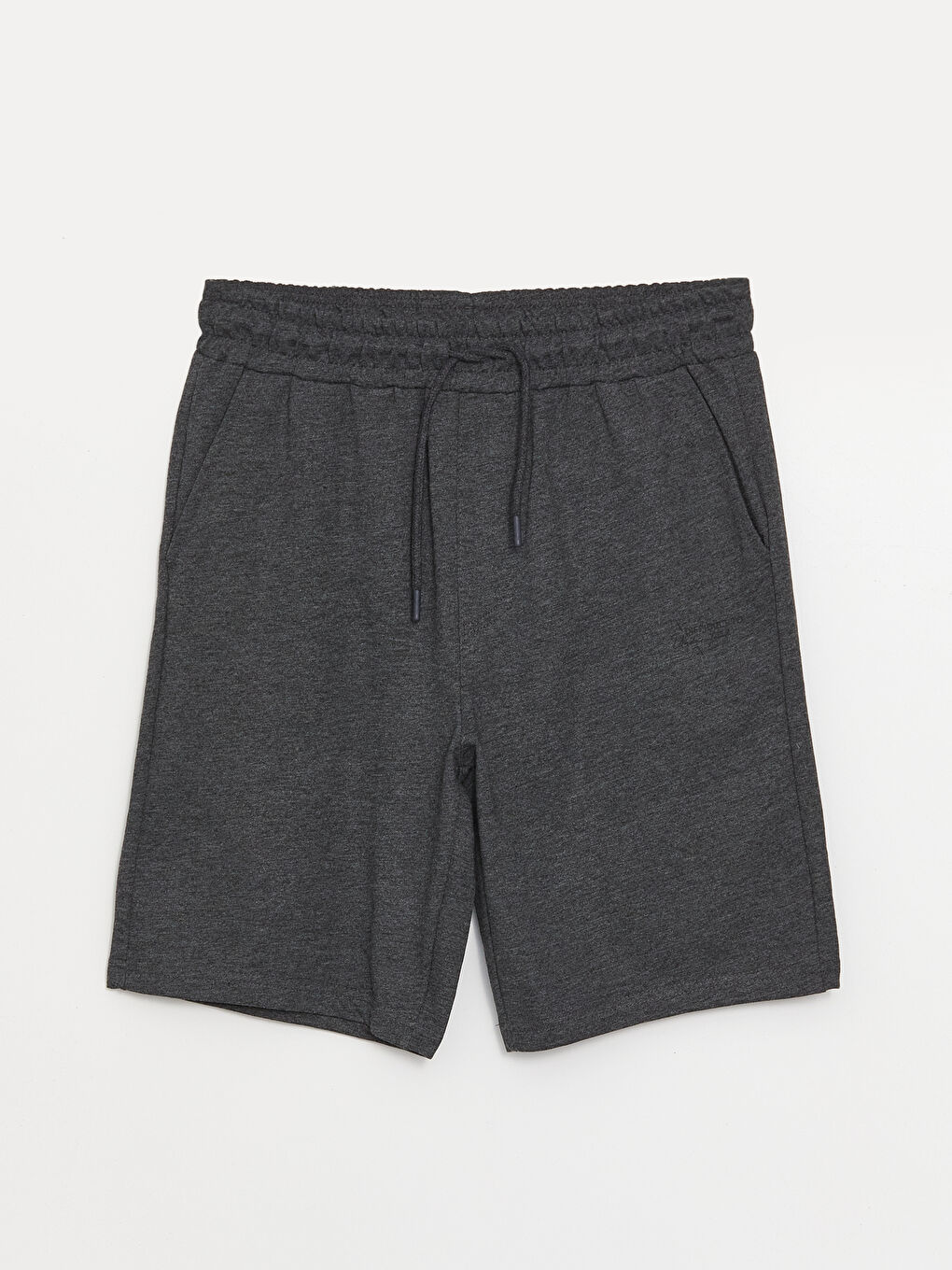 Antrasit Slim Fit Beli Lastikli Erkek Şort-4