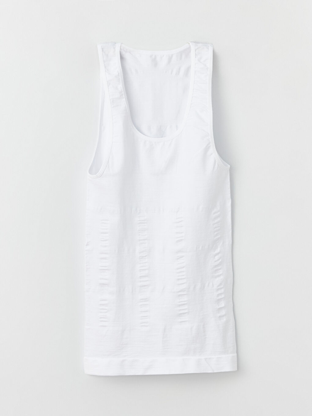 Beyaz U Yaka Basic Erkek Korse Atlet