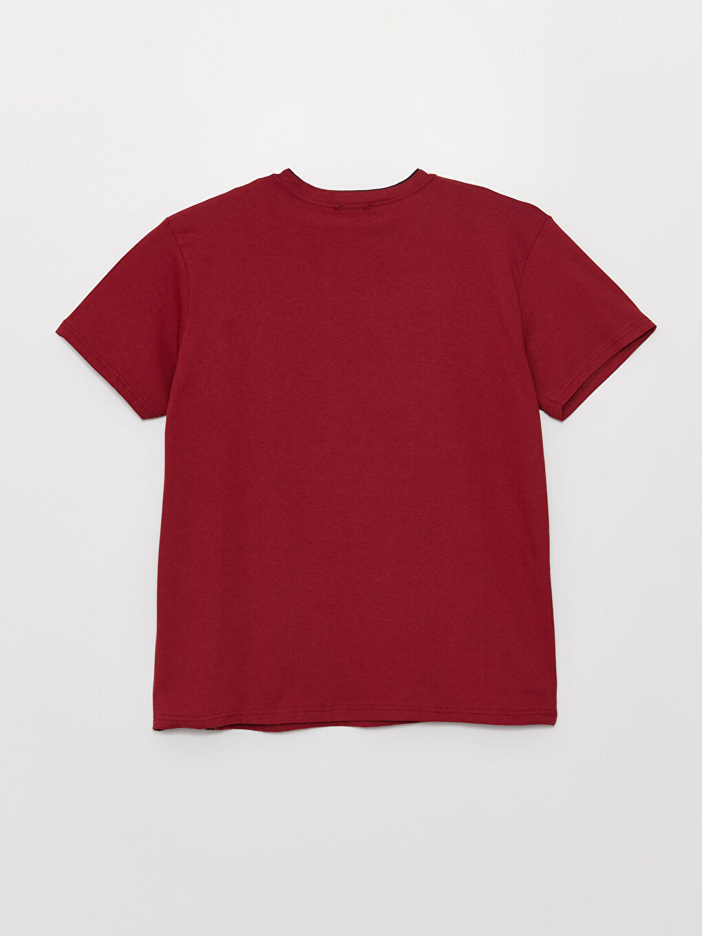 Bordo Dar Kalıp Erkek Şortlu Pijama Takımı-2