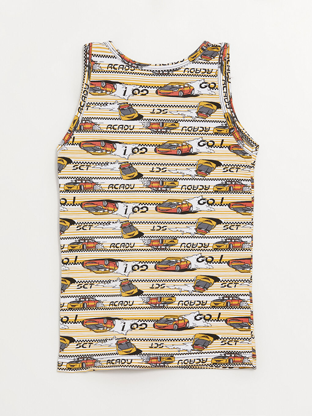 Karışık Bisiklet Yaka Baskılı Erkek Çocuk Atlet 3'lü-9