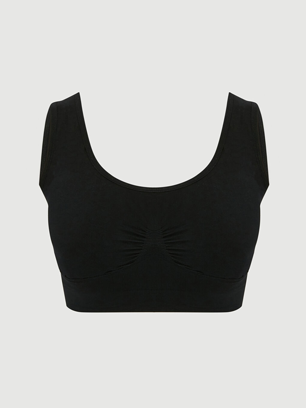 Siyah Bisiklet Yaka Kadın Büstiyer