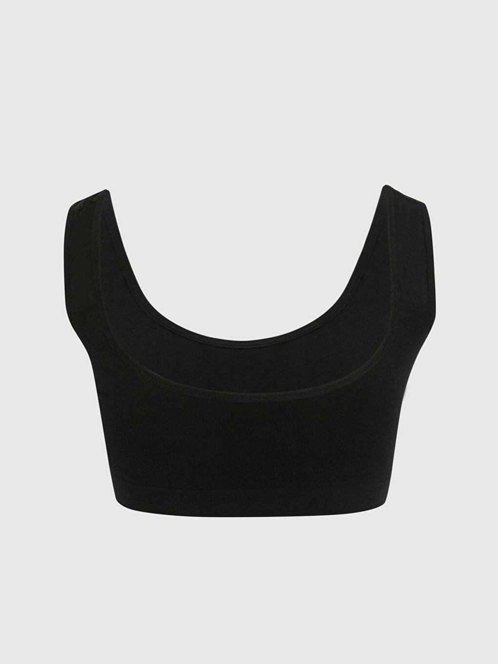 Siyah Bisiklet Yaka Kadın Büstiyer-1