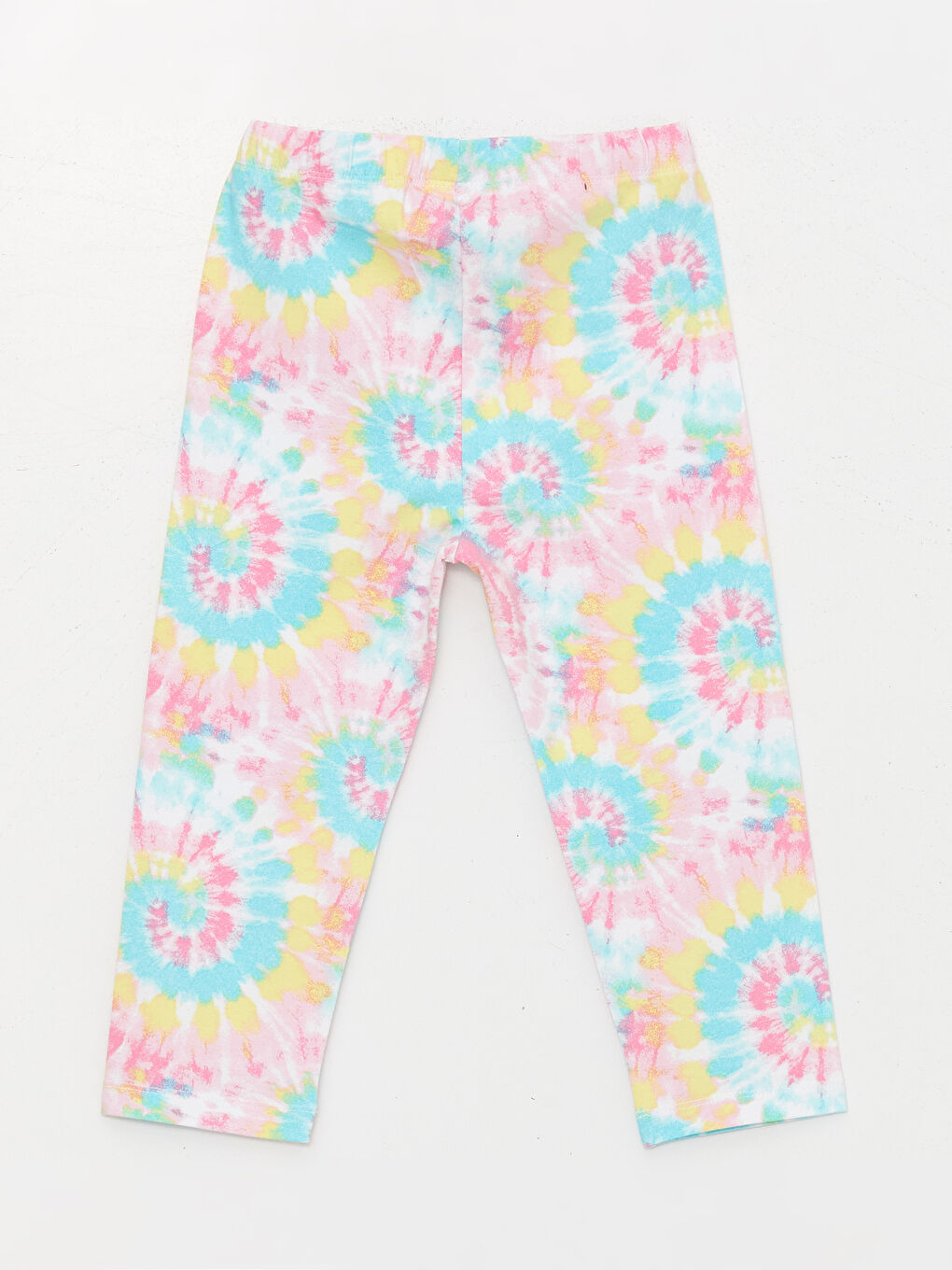 Karışık Beli Lastikli Batik Desenli Kız Çocuk Tayt-1