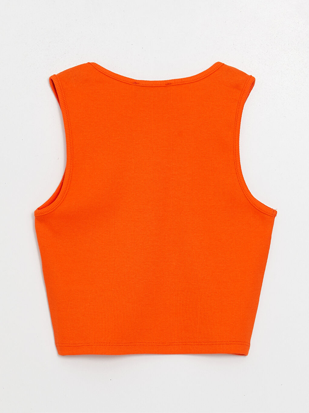 Women's Crew Neck Plain Crop Top-6