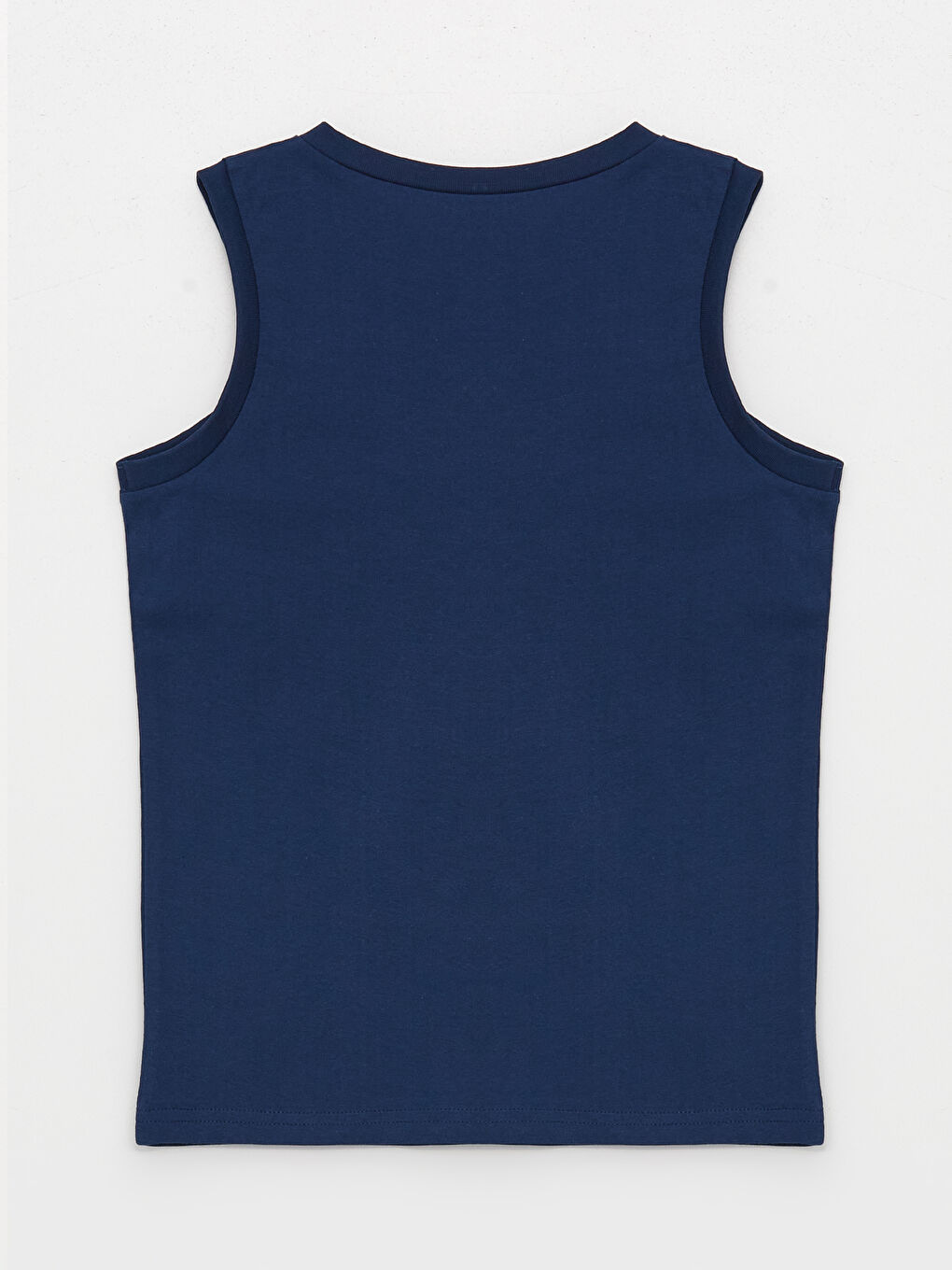 Lacivert Rahat Kalıp Bisiklet Yaka Erkek Çocuk Atlet-1