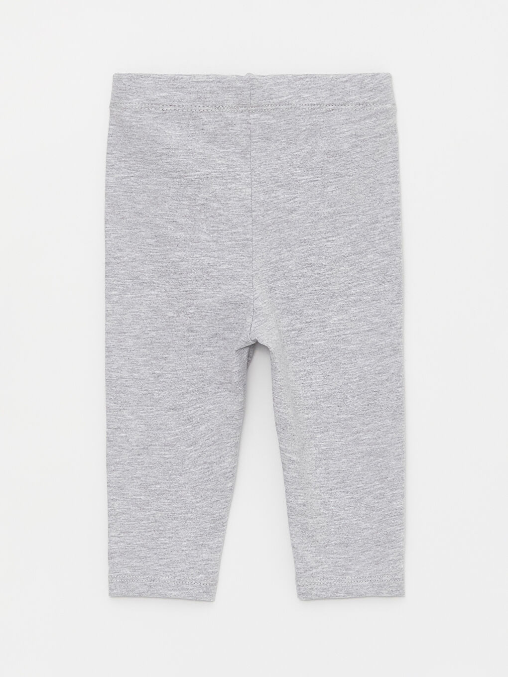 Gri Beli Lastikli Basic Kız Bebek Tayt 2'li-4