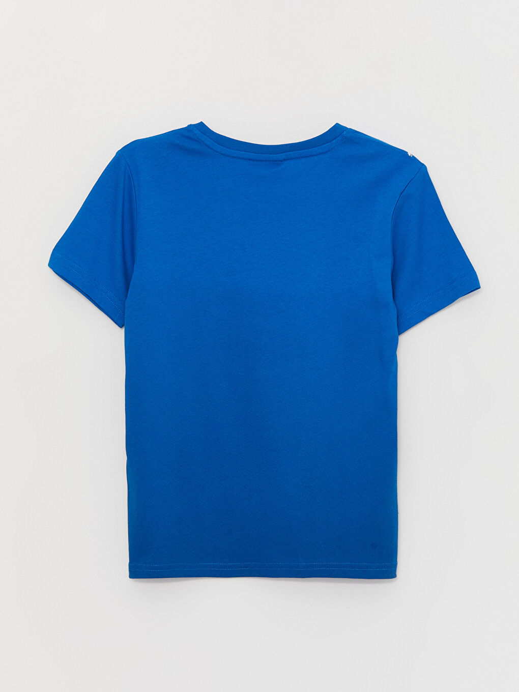 Mavi Bisiklet Yaka Spider-Man Baskılı Kısa Kollu Erkek Çocuk Tişört-2