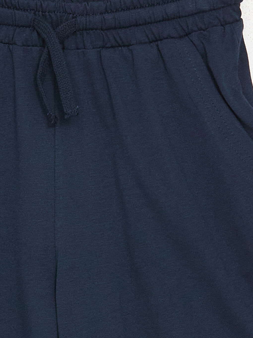 Lacivert Beli Lastikli Basic Erkek Çocuk Şort-1