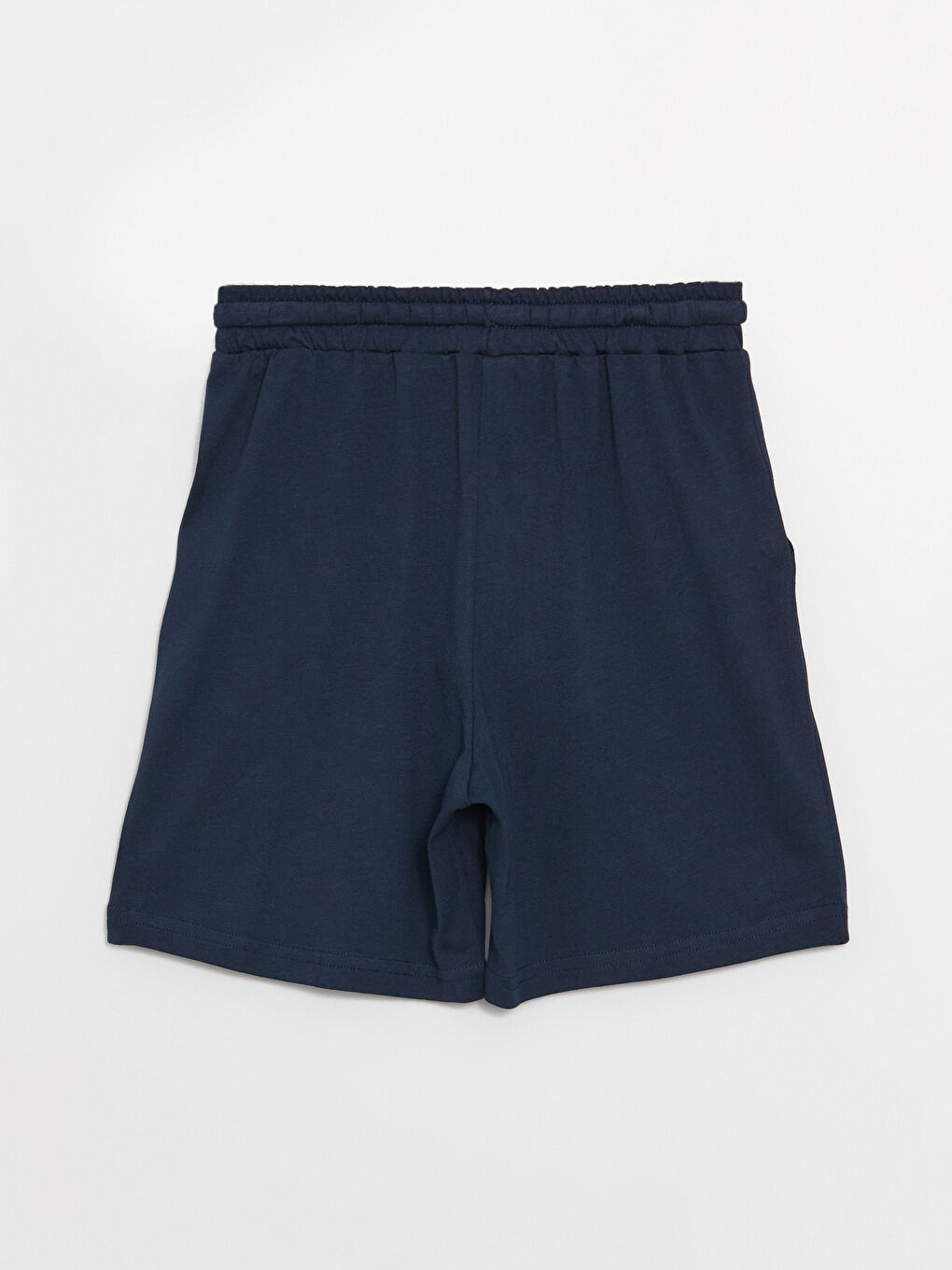 Lacivert Beli Lastikli Basic Erkek Çocuk Şort-2