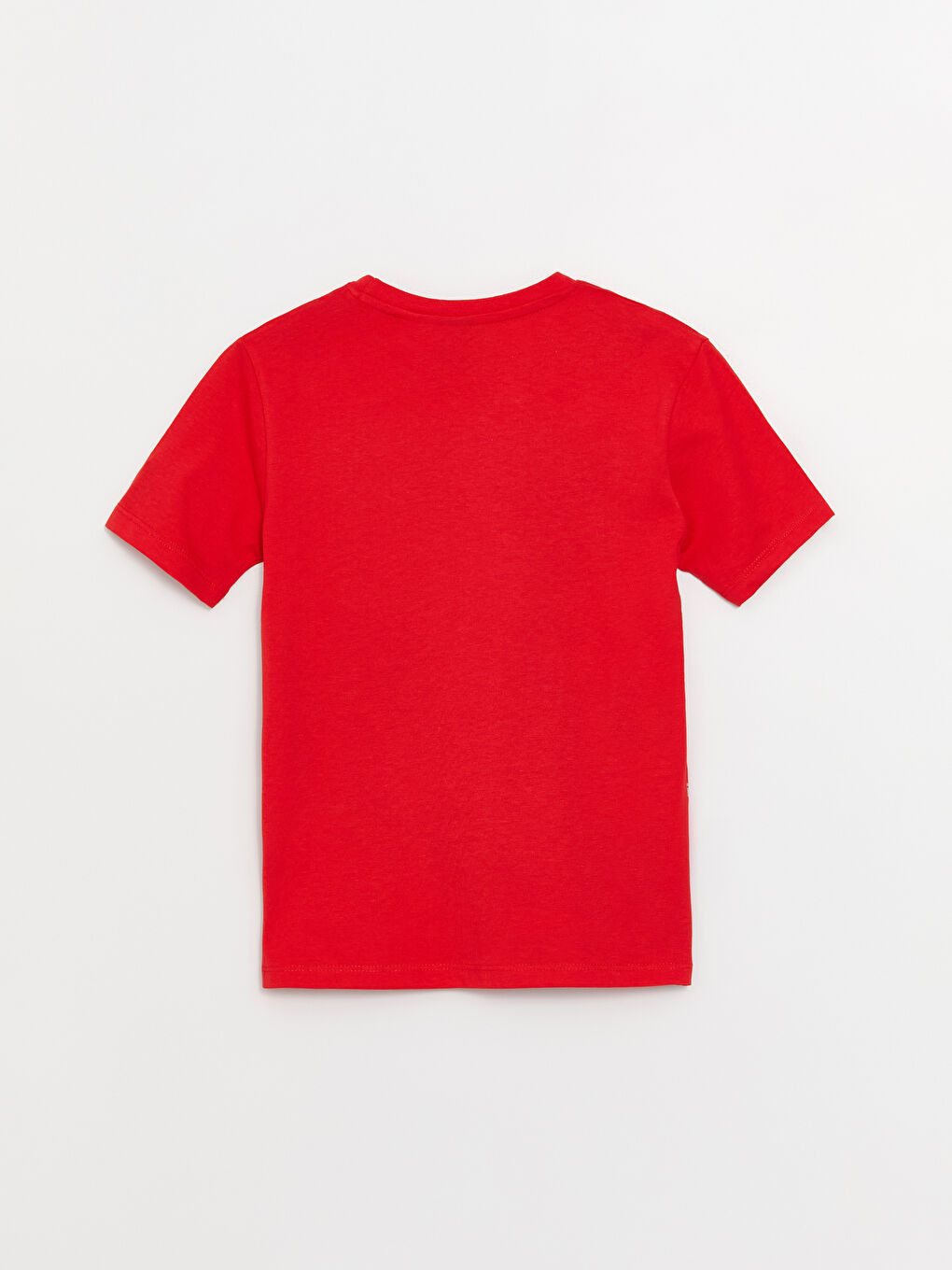 Kırmızı Bisiklet Yaka Spider-Man Baskılı Kısa Kollu Erkek Çocuk Tişört-1