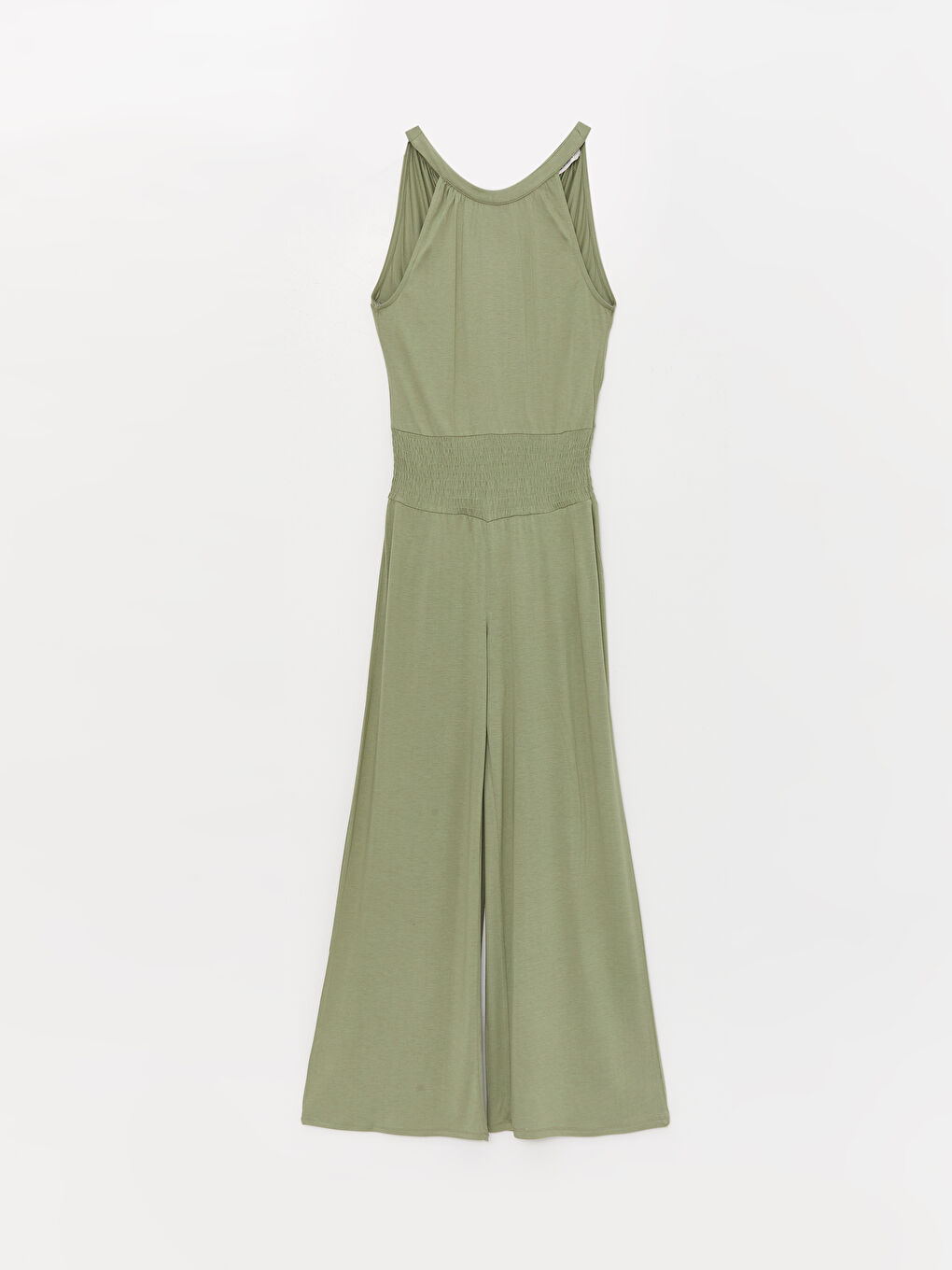 Women's Halter Neck Plain Jumpsuit -S3LB56Z8-PX1
